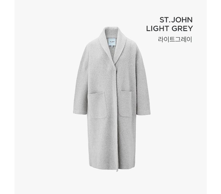 [센존블루라벨] 라쿤울 블랜디드 니트코트