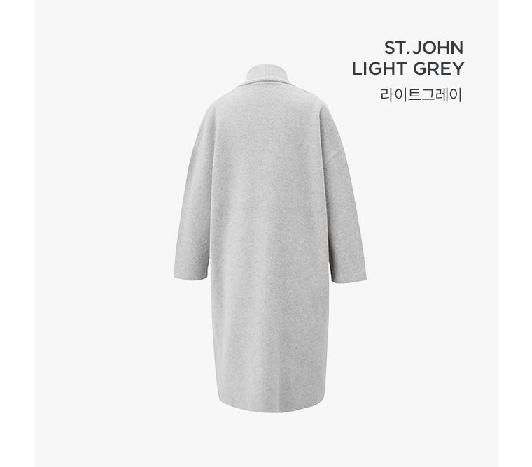 [센존블루라벨] 라쿤울 블랜디드 니트코트