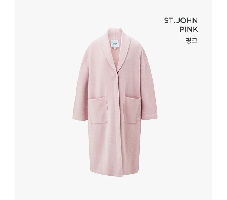 [센존블루라벨] 라쿤울 블랜디드 니트코트