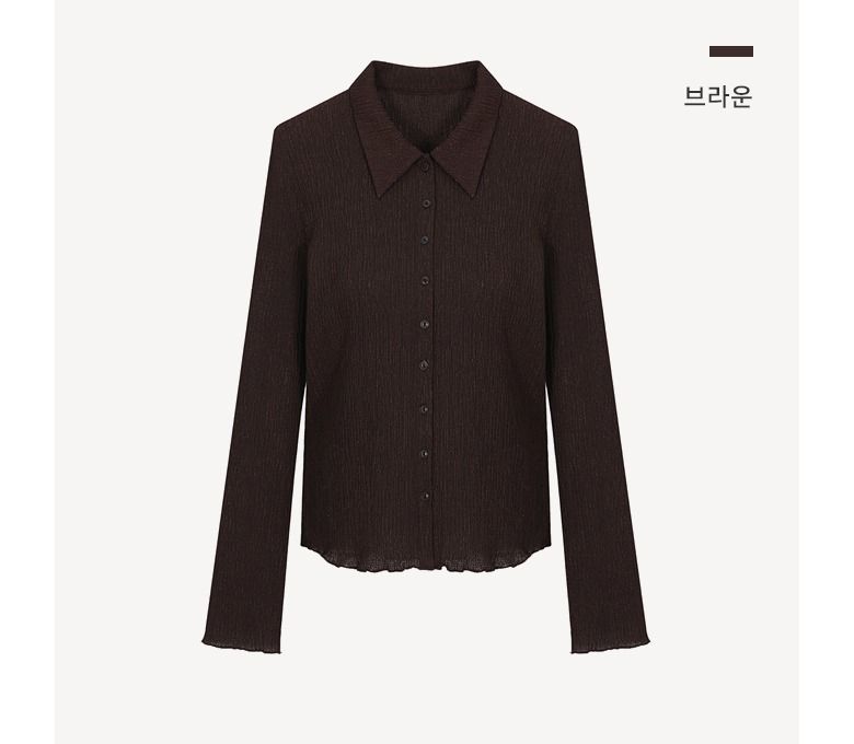 [최초가79,900원] 텍스쳐드셔츠 블라우스 3종