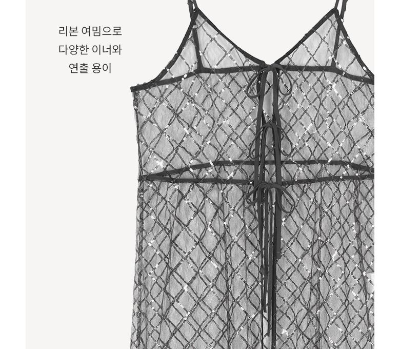 [최초가59,900원]스팽글 레이어드 원피스