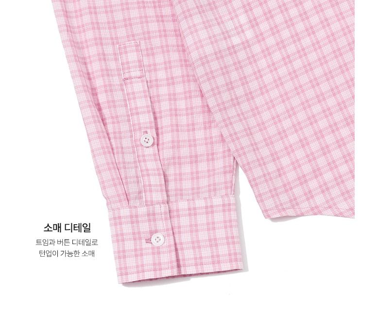 [최초가 79,000원] 26SS 에어코튼 체크셔츠 2종 여성