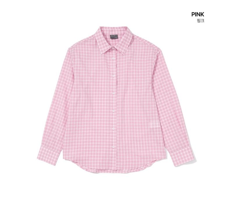 [최초가 79,000원] 26SS 에어코튼 체크셔츠 2종 여성