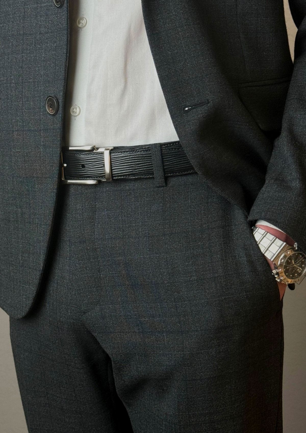 [이태리공식수입] 샐러리아디파르마 에피 블랙 남성 가죽벨트