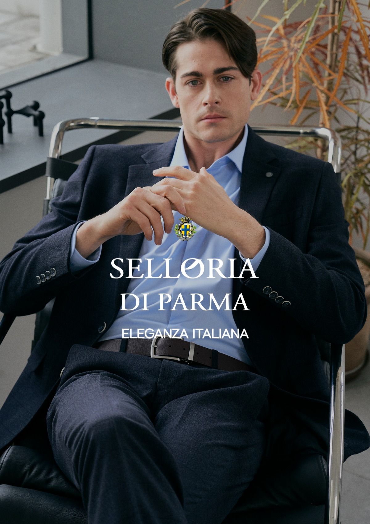 [이태리공식수입] 샐러리아디파르마 에피 블랙 남성 가죽벨트