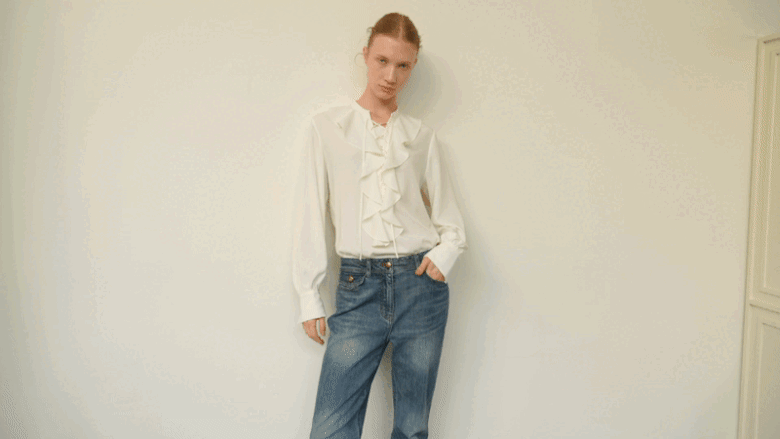 [Lucky Brand] 럭키브랜드 러플 블라우스 1종