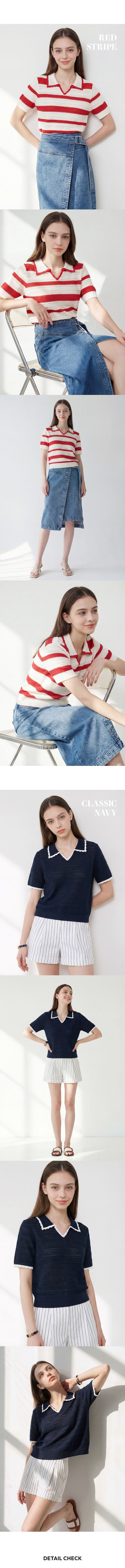 26S/S 스캘럽 포인트 반팔 풀오버 3종
