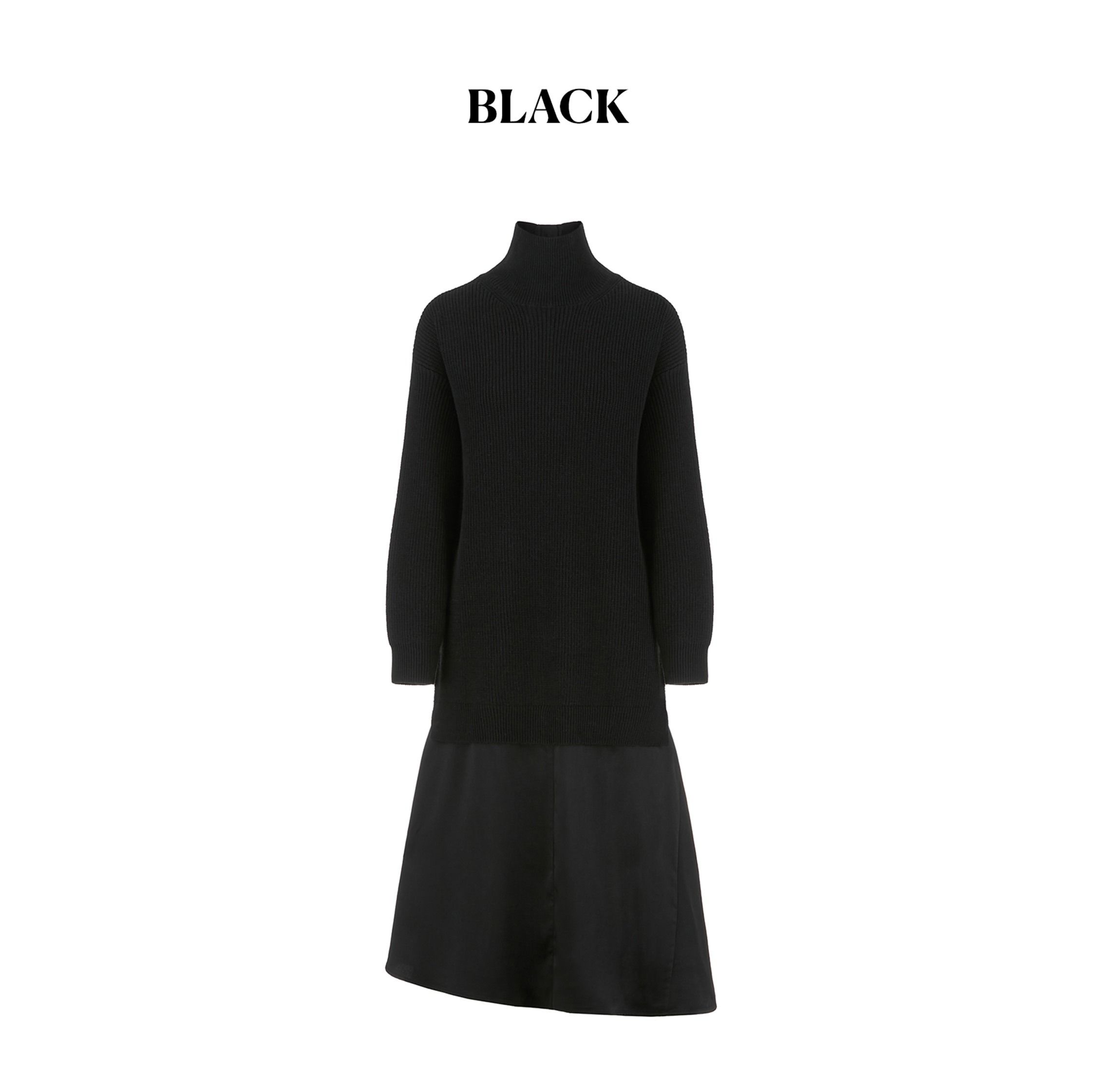 [최초가 159,000원]25FW 마벨 니트 새틴 원피스