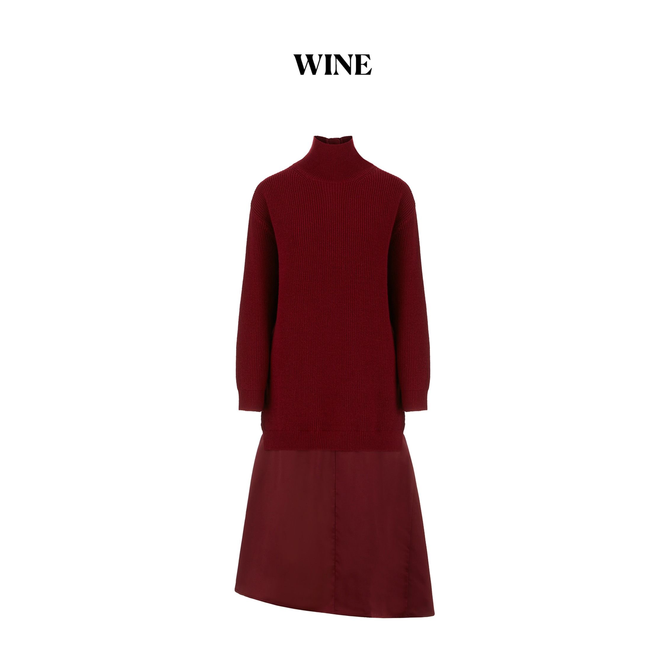 [최초가 159,000원]25FW 마벨 니트 새틴 원피스