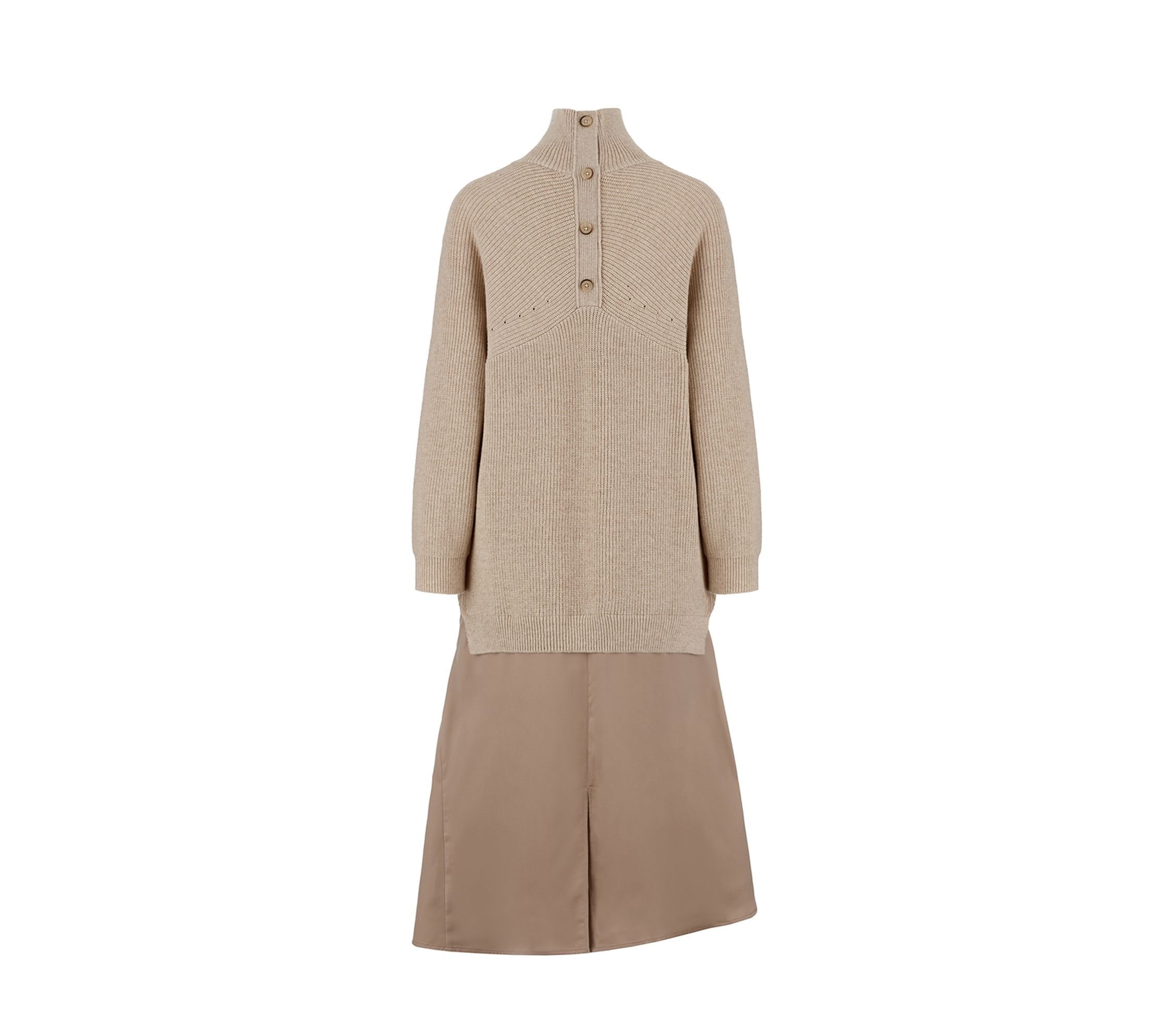 [최초가 159,000원]25FW 마벨 니트 새틴 원피스