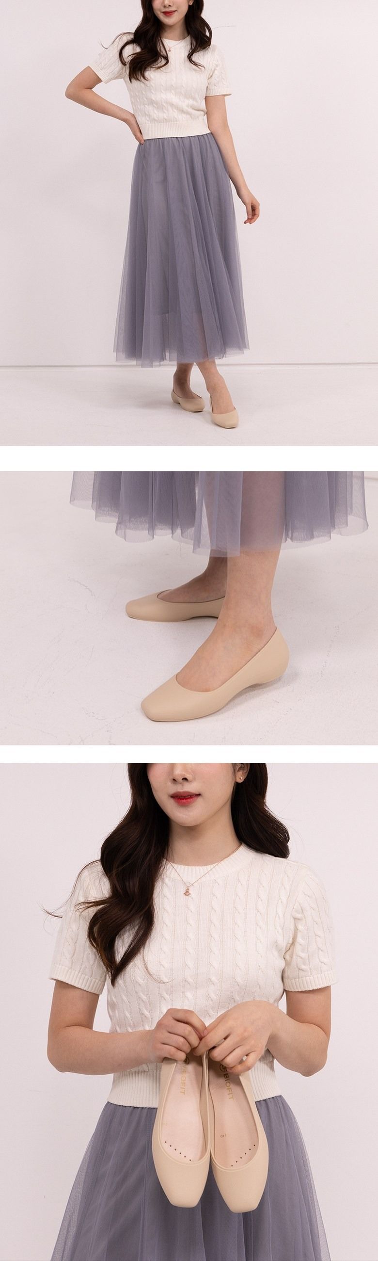 바이오핏 플랫슈즈_블랙