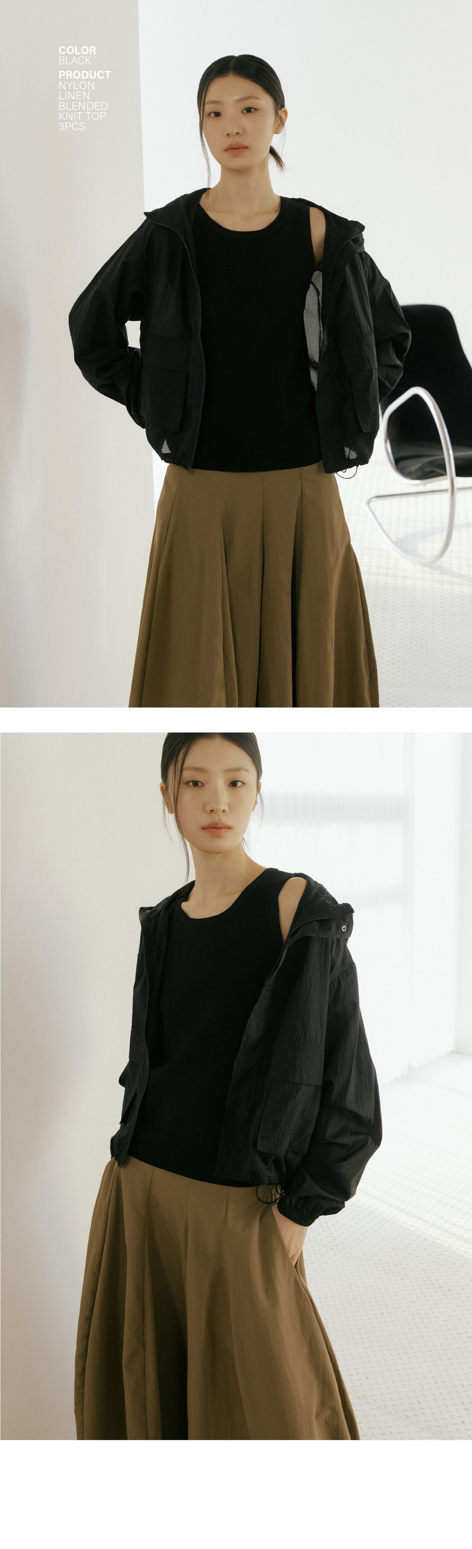 [최초가69,900원] 26SS 린넨블렌디드 에센셜 하찌 니트탑 3종