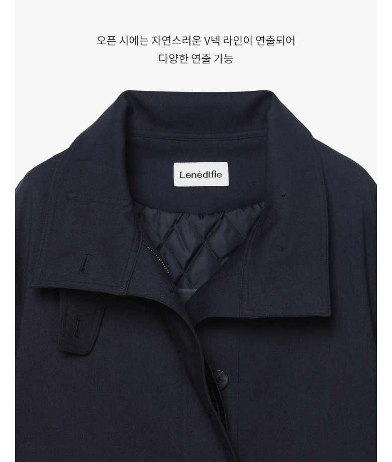 25FW 울블랜드 패딩 하프코트