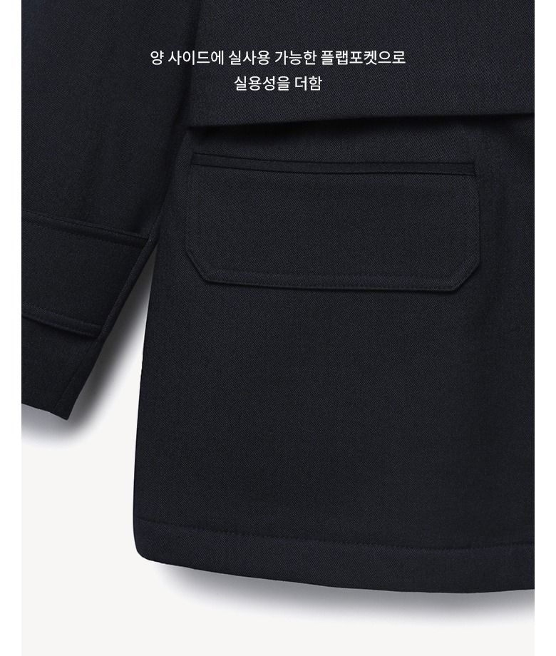25FW 울블랜드 패딩 하프코트