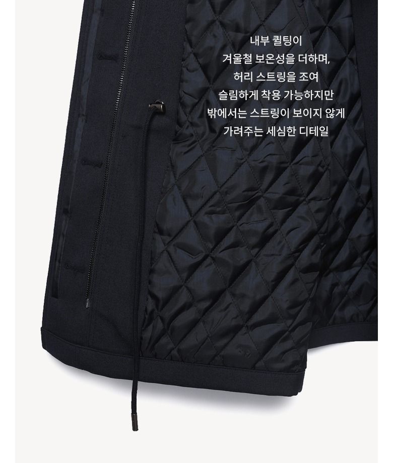 25FW 울블랜드 패딩 하프코트