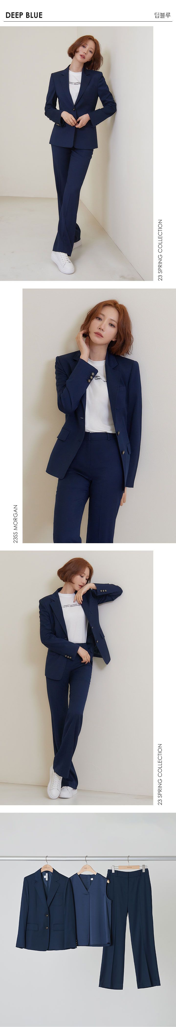 더욱 세련되게 돌아온, 모르간만의 맞춤핏 수트 3종 SET [런칭 가격 129,900원] MORGAN 수트 셋업 3종
