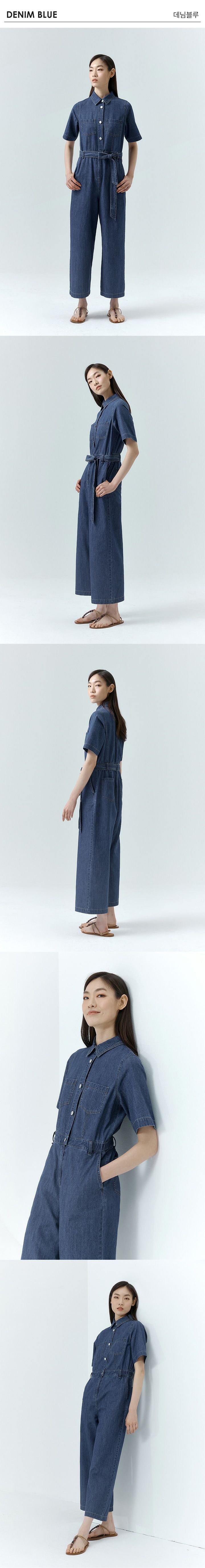 [런칭 가격 59,900원] 브리엘 데님 점프수트 1종