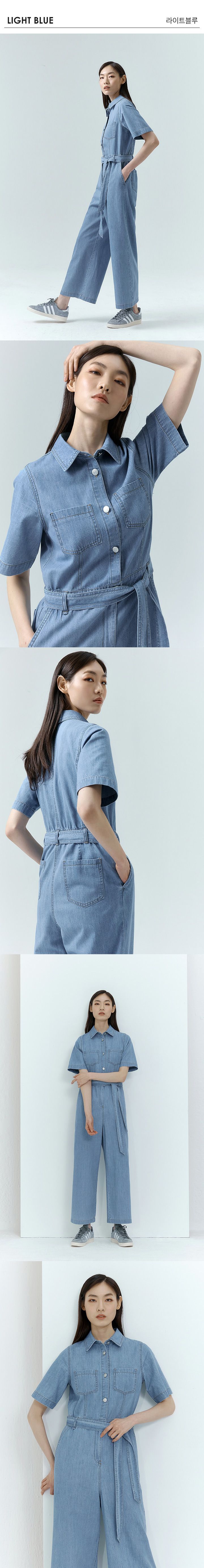 [런칭 가격 59,900원] 브리엘 데님 점프수트 1종