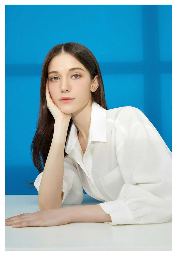 [런칭 가격 79,900원]디엣 프렌치린넨 블루종 블라우스 3종