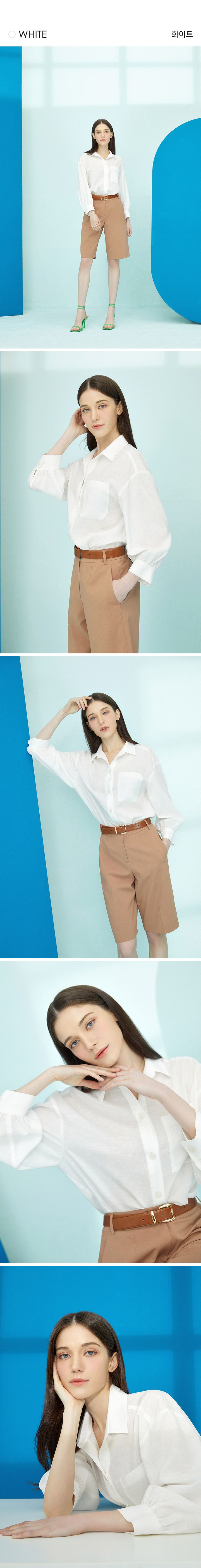 [런칭 가격 79,900원]디엣 프렌치린넨 블루종 블라우스 3종