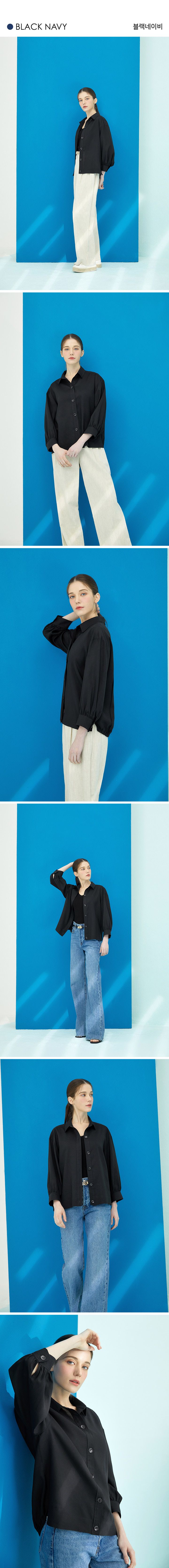 [런칭 가격 79,900원]디엣 프렌치린넨 블루종 블라우스 3종