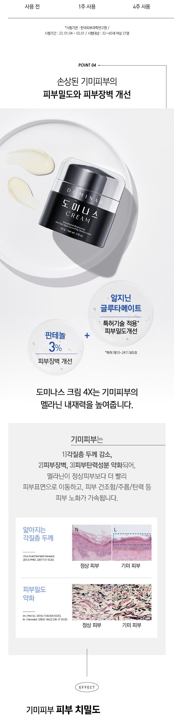 [도미나스] 크림4세대 기미미백크림 점보크림 점보앰플 점보구성