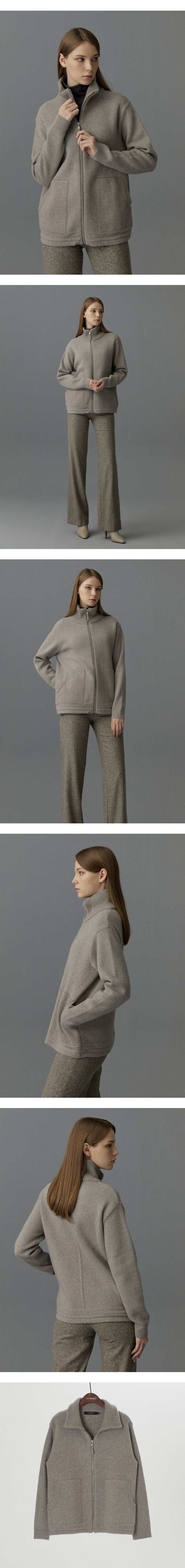 쏘울 블루폭스 블렌디드 이중직 니트재킷