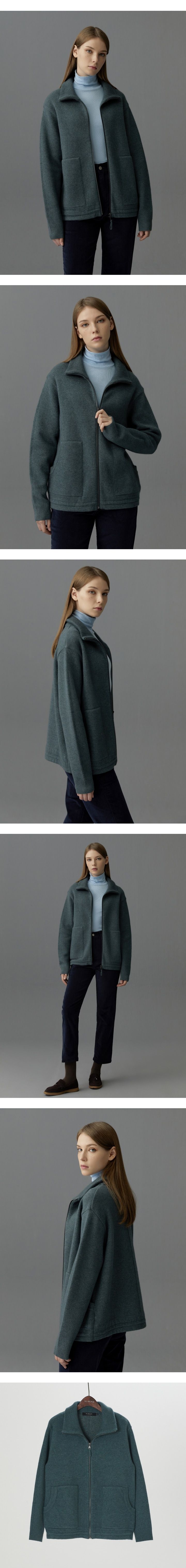 쏘울 블루폭스 블렌디드 이중직 니트재킷