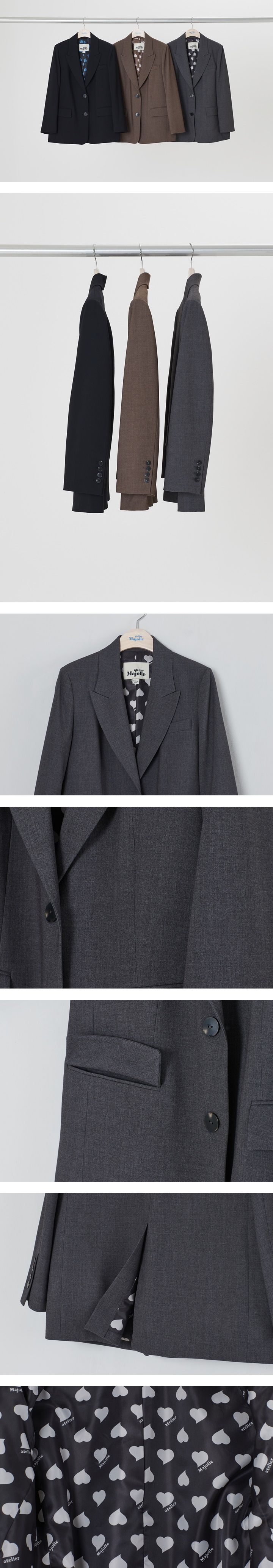 아뜰리에마졸리 보이핏 재킷 1종 블랙55 특가 [런칭 가격 89,900원]