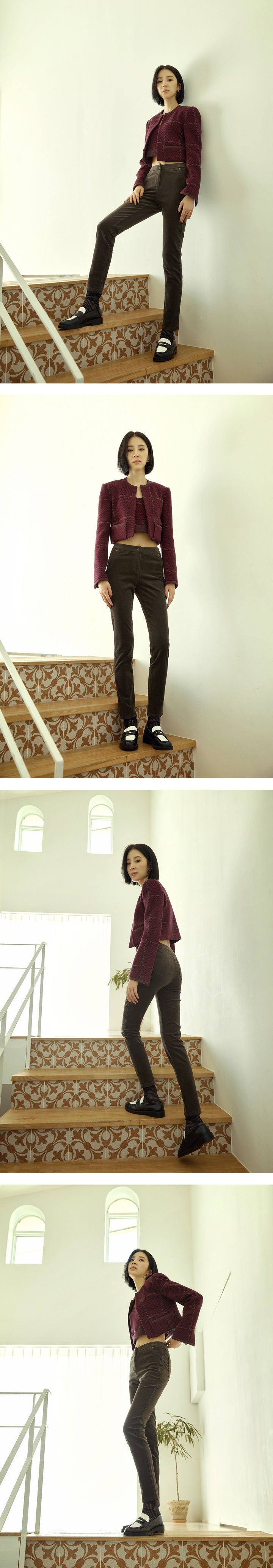 아뜰리에마졸리 슬림 코듀로이 팬츠 1종