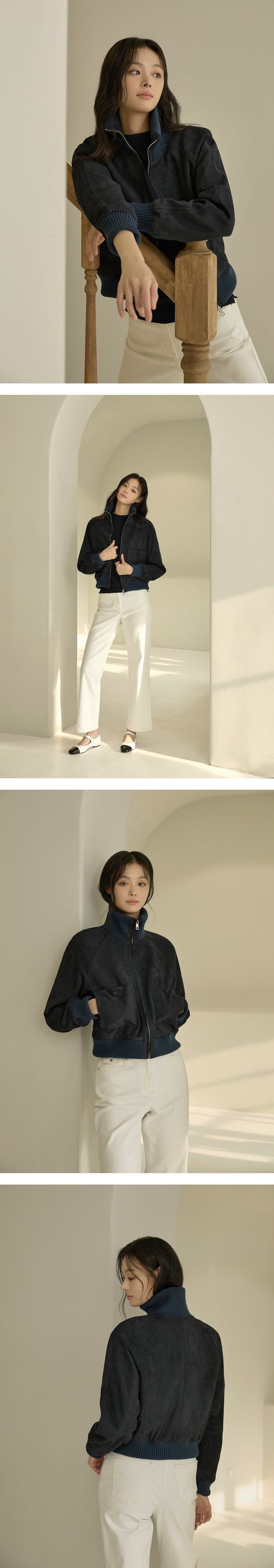 로보에서 엄선한 이탈리안 리얼 스웨이드 소재 사용 아뜰리에마졸리 고트 스웨이드 보머 재킷 1종 [24SS 최신상]