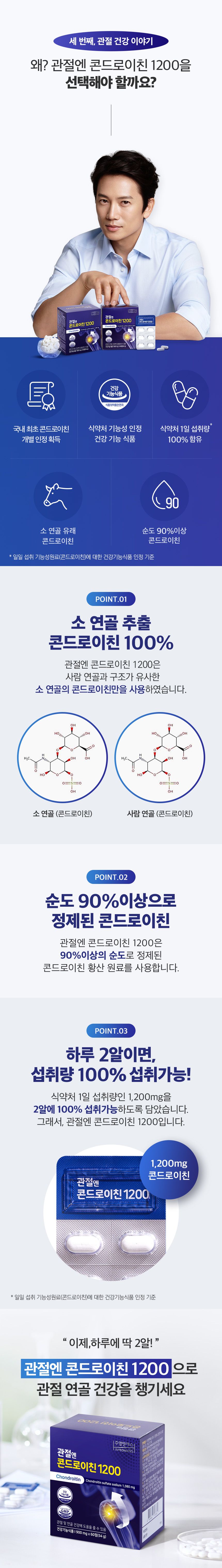 관절엔 콘드로이친 1200 12박스 (12개월분)