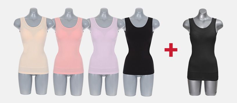 [브라탑1종 더]WOX(왁스)-브라탑배쏙티 코튼모달 블룸패키지 (런닝형)4종