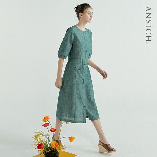 [안지크] 23SS 에센셜 풀 오픈 원피스 2종