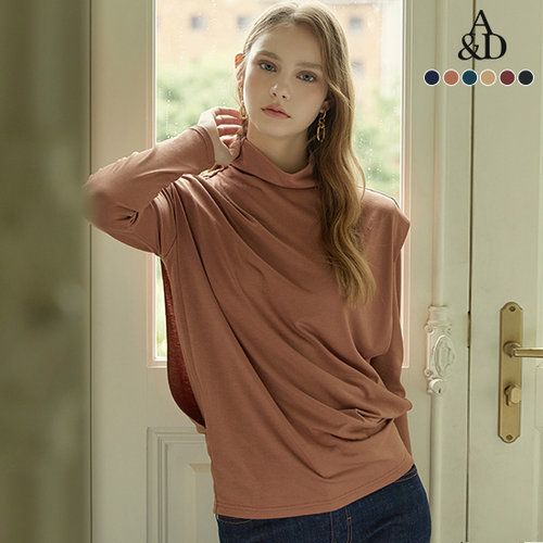 [A&D] 에이앤디 23FW MVS 베티 레이어드 티블라우스 6종