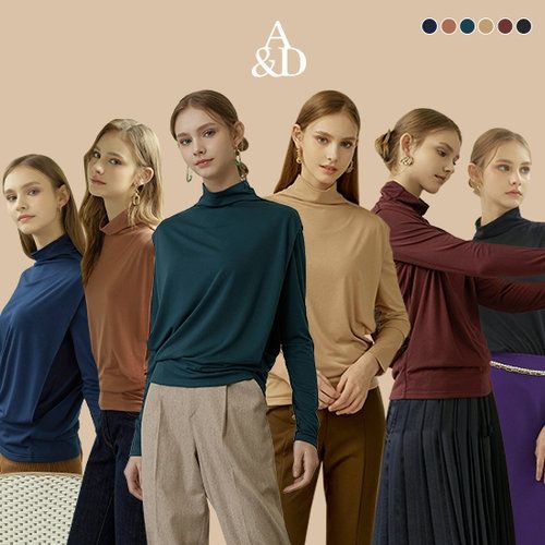 [A&D] 에이앤디 23FW MVS 베티 레이어드 티블라우스 6종