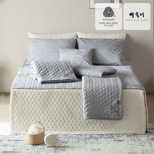 [슈퍼킹]방송에서만이가격/호주산 프리미엄 100% 박술녀 피그먼트 워싱 이불 겸 패드