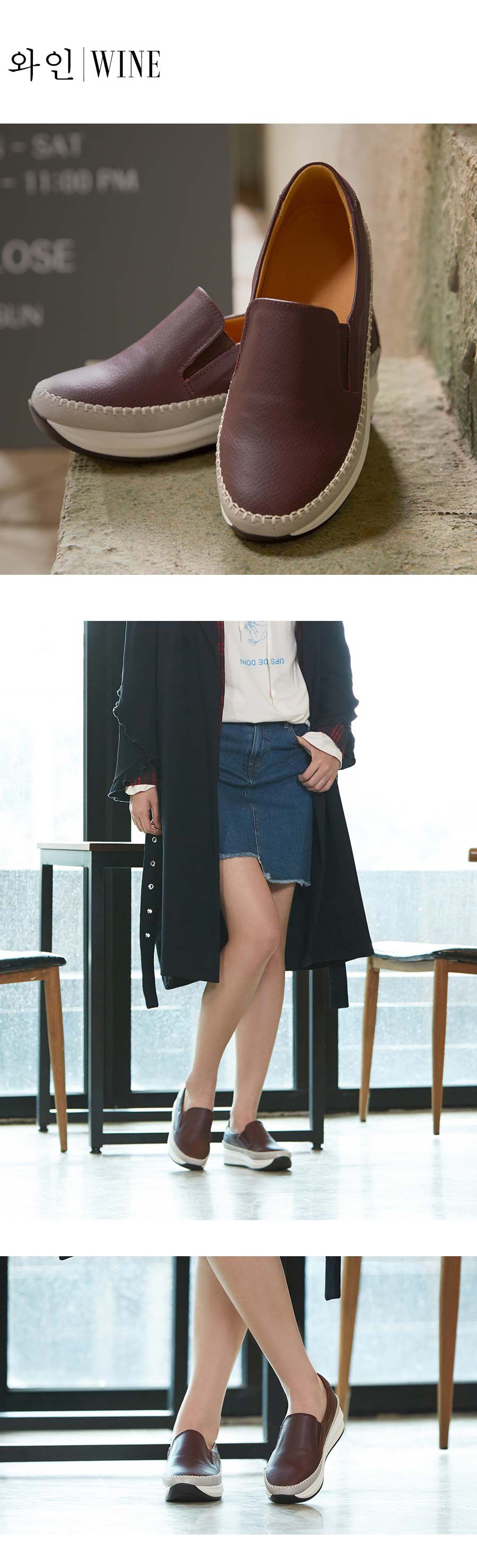 플로쥬 소가죽 리즈 슬립온