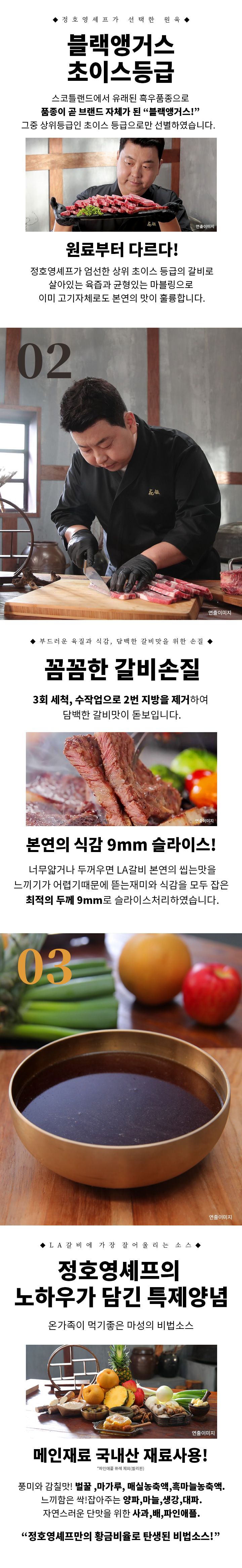 정호영셰프의 프리미엄 일품 LA갈비 400gX7팩