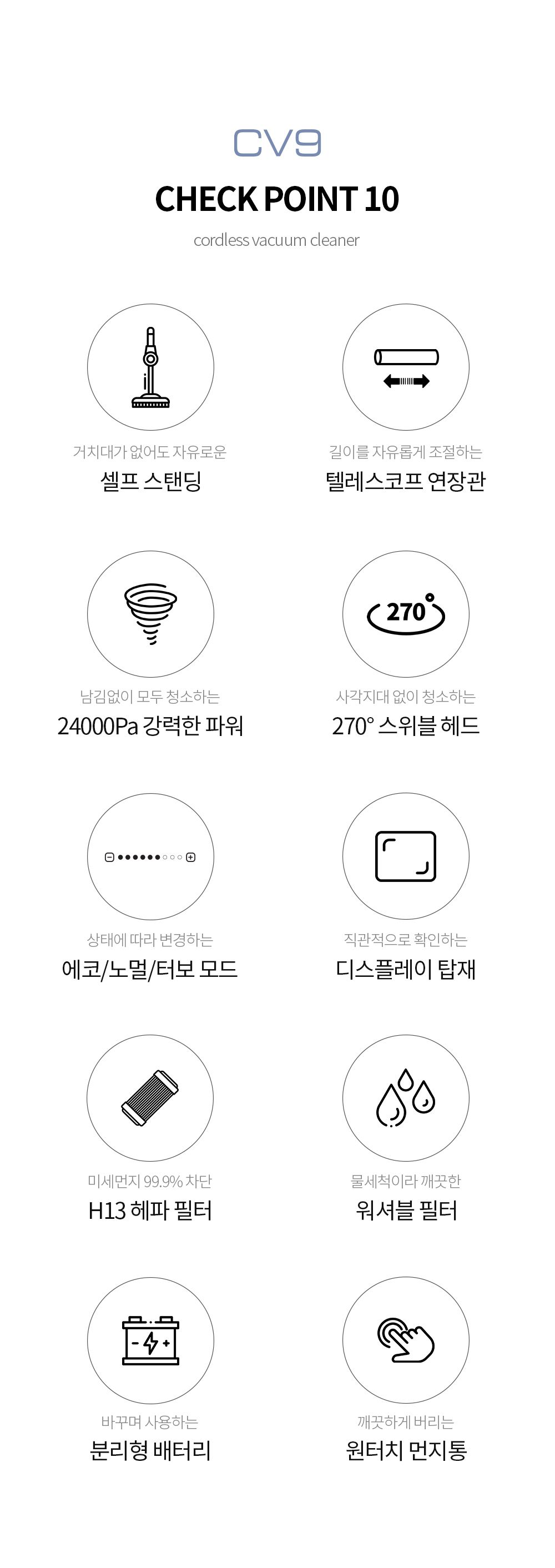 캐치웰 CV9 무선청소기