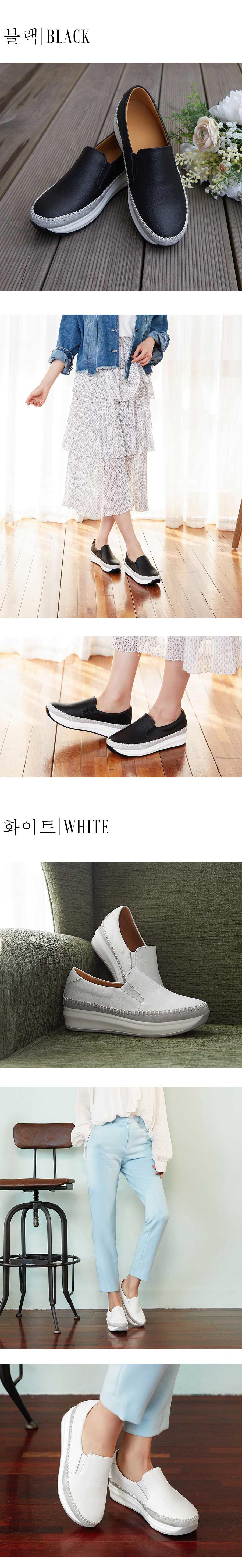 플로쥬 소가죽 리즈 슬립온
