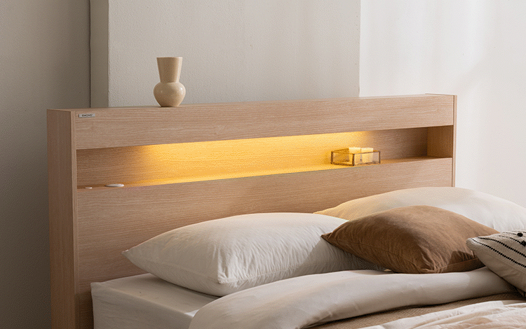 [에몬스] 클레어 에디션 침대 슈퍼싱글(SS) (사은품 포니 2단 협탁)