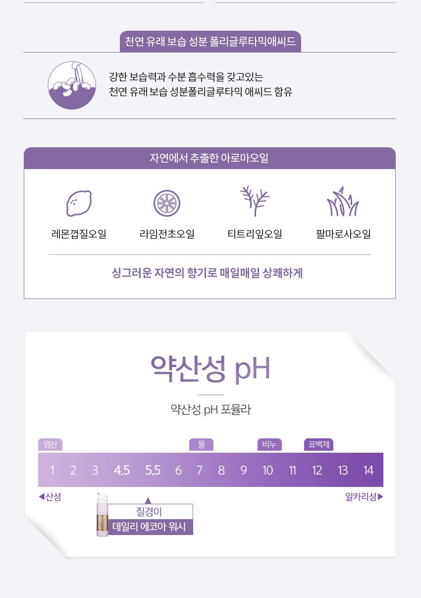 [질경이] [무료체험 본품1병 포함] 질경이 에코아워시 폼(150g) 7개 + 페미닌티슈 라이트(10매입) 8개