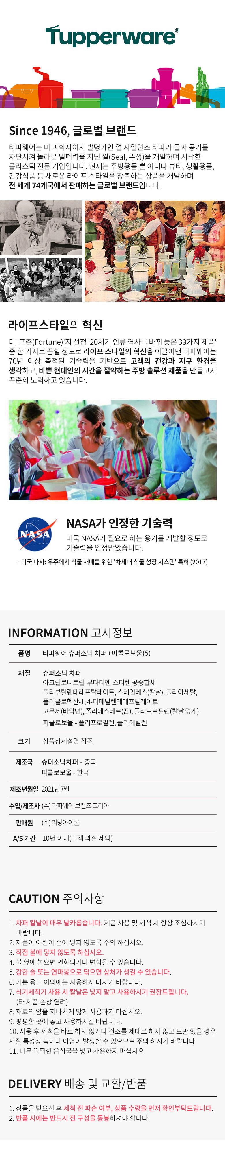 타파웨어 슈퍼소닉 미니 차퍼세트