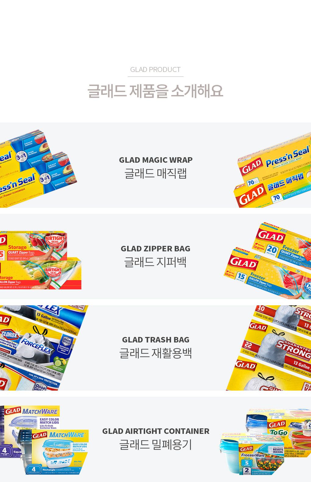 글래드 매직랩 홈콜렉션 일반형 12박스 (21.6m*30cm)