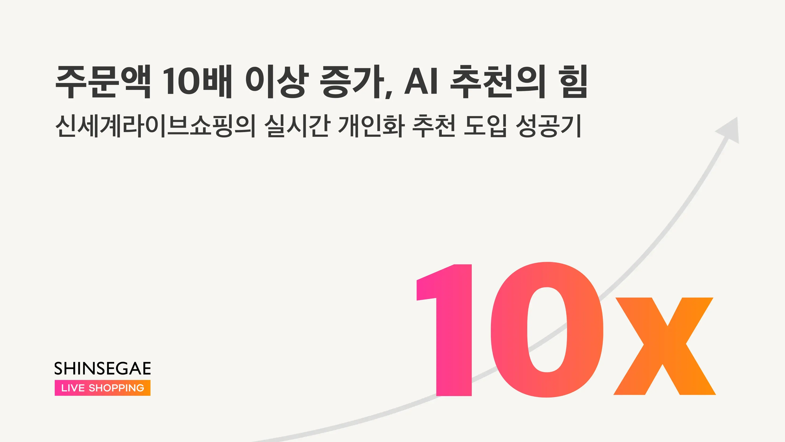 [고객사 인터뷰] "주문액 10배 이상 증가, AI 추천의 힘" — 신세계 라이브 쇼핑 이나임 CP