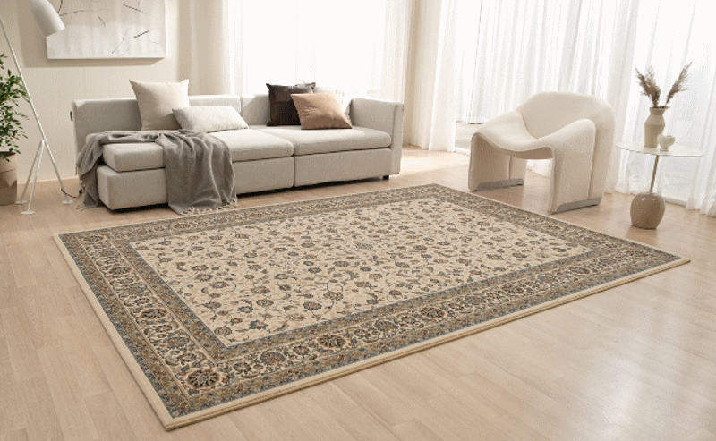 [슈퍼점보/베이지]★벨기에 직수입/100만 points★Ragolle 초고밀도 페르시안 프리미엄 카페트 2종(슈퍼점보+중형)