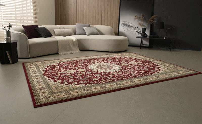 [슈퍼점보/베이지]★벨기에 직수입/100만 points★Ragolle 초고밀도 페르시안 프리미엄 카페트 2종(슈퍼점보+중형)