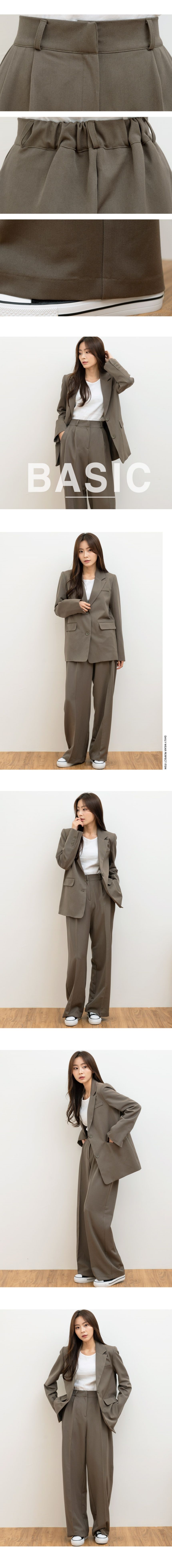 여자슬랙스 슬랙스 2종세트 자켓 투버튼 여성자켓 HS2