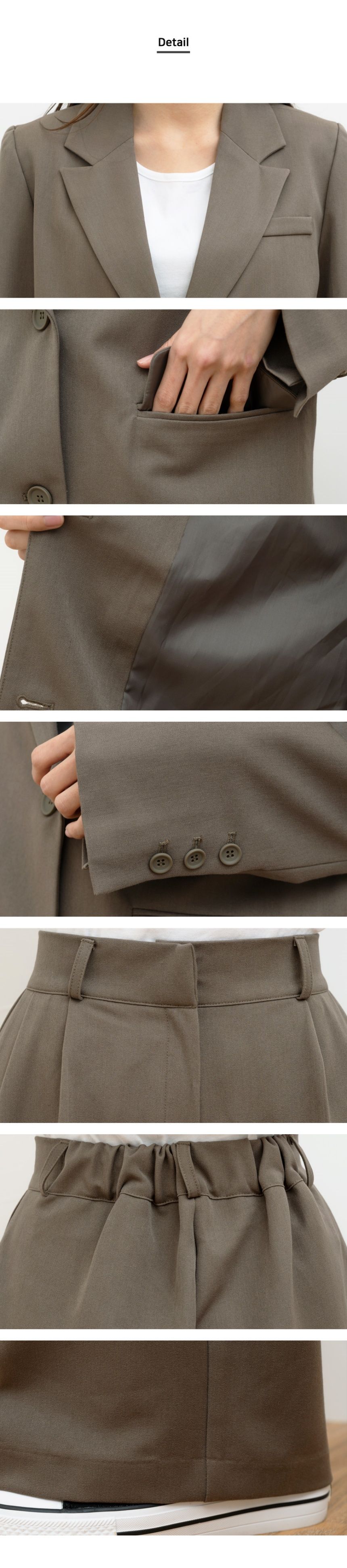 여자슬랙스 슬랙스 2종세트 자켓 투버튼 여성자켓 HS2